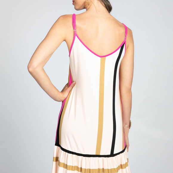 Agnes & Dora Wunder Slip Dress Striped - Picture 3 of 3